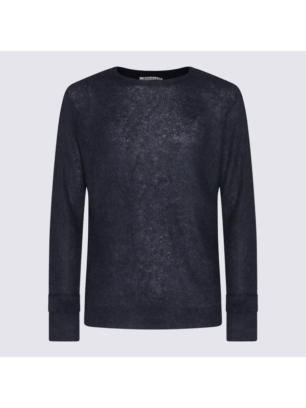 Auralee Navy Knitted