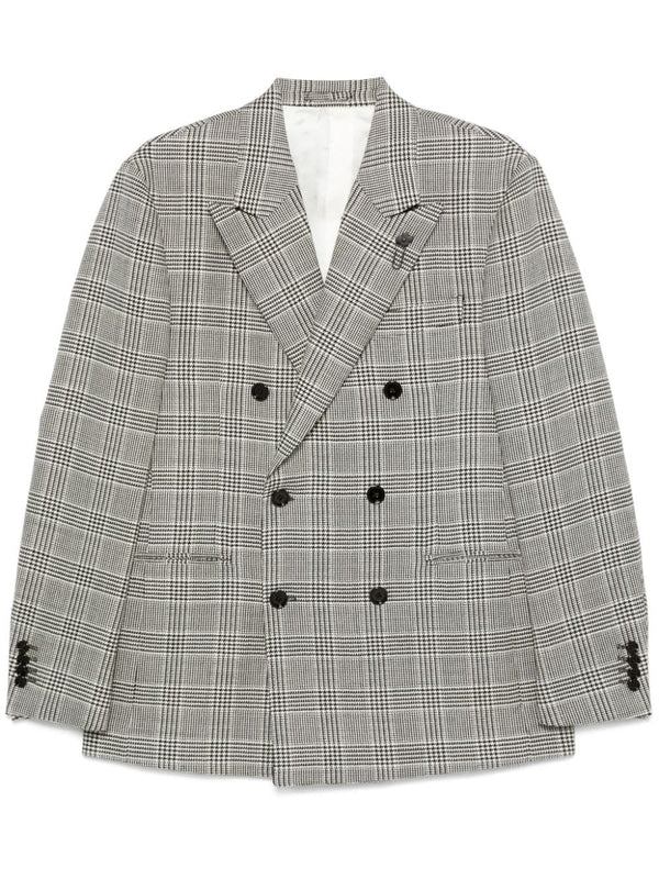 Check Pattern Double Wool Tailored Jacket