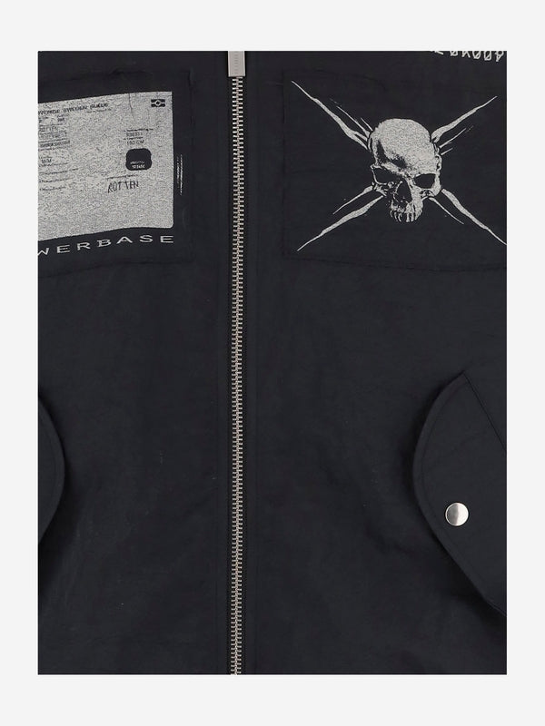 44 Label Group Black Bomber Jacket