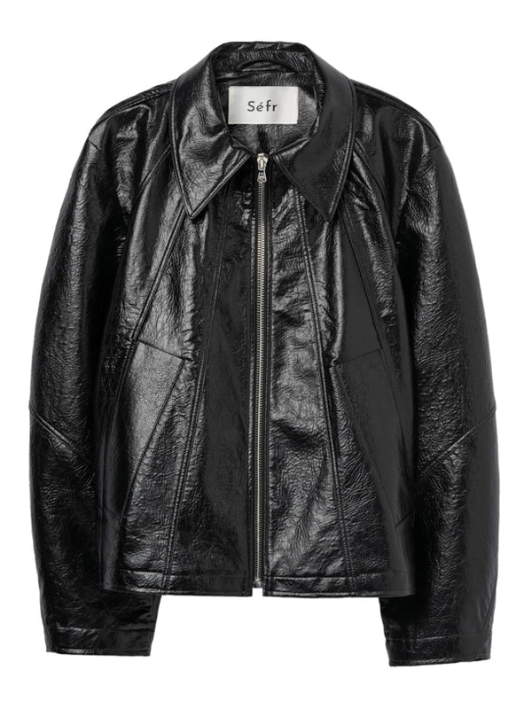 Séfr Duke Black Leather Jacket
