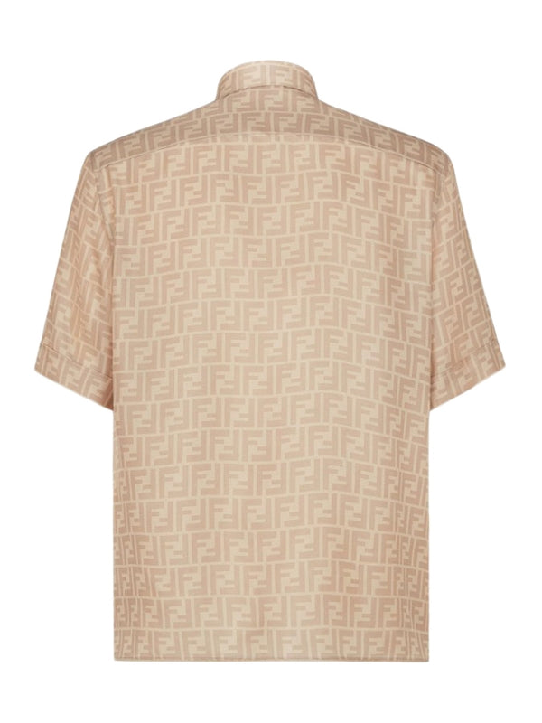 Allover FF Jacquard Silk Shirt