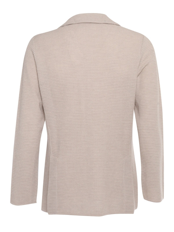 ブートニエールシングルニットテーラードジャケット