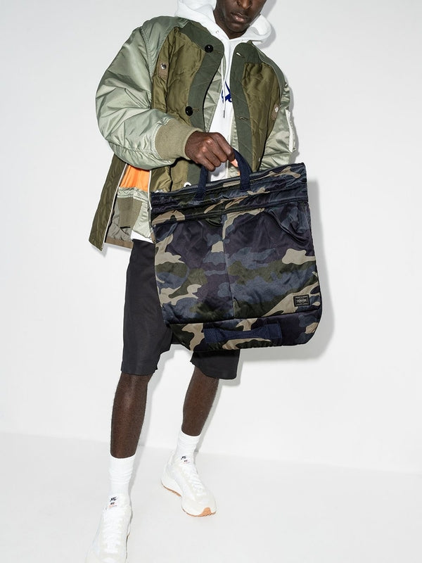 Porter Camouflage Green Tote Bag