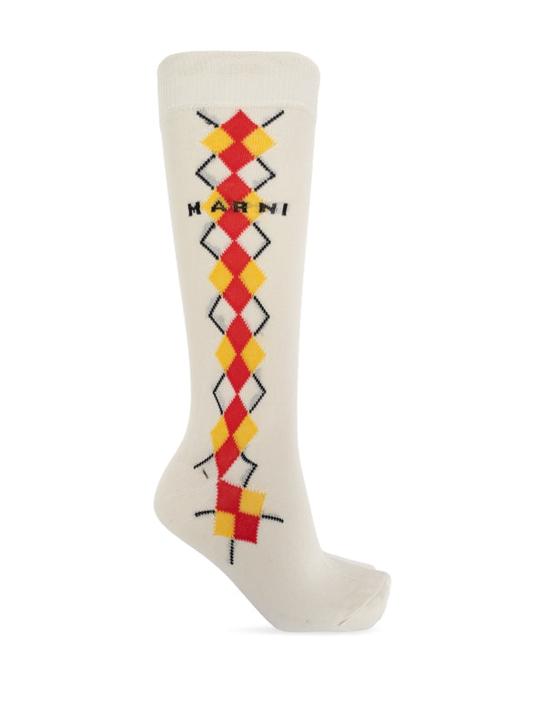 Logo Jacquard Detail Socks