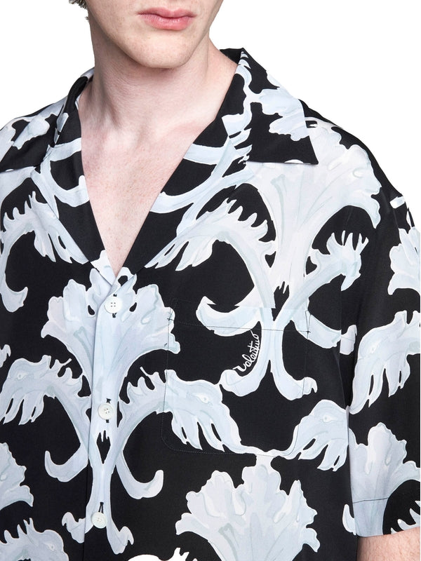 Allover Printing Silk Shirt