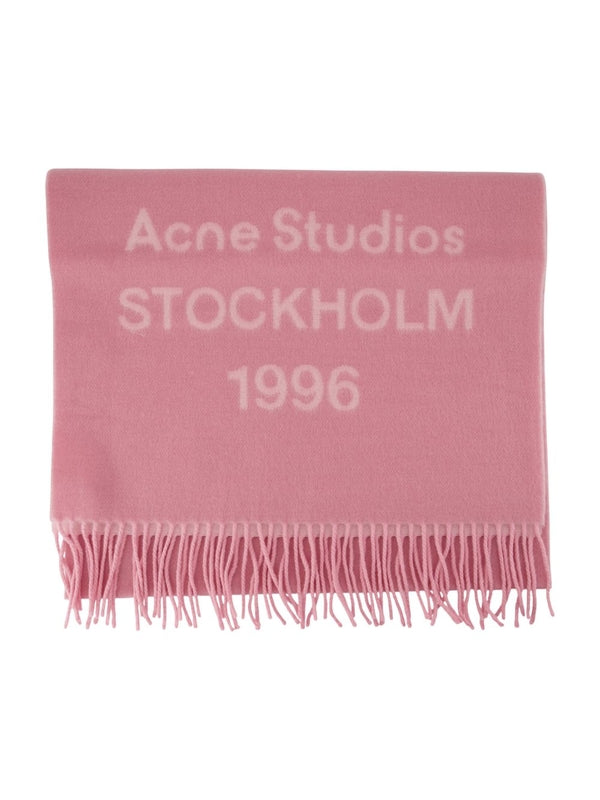 Acne Studios Pink Wool Mufflers