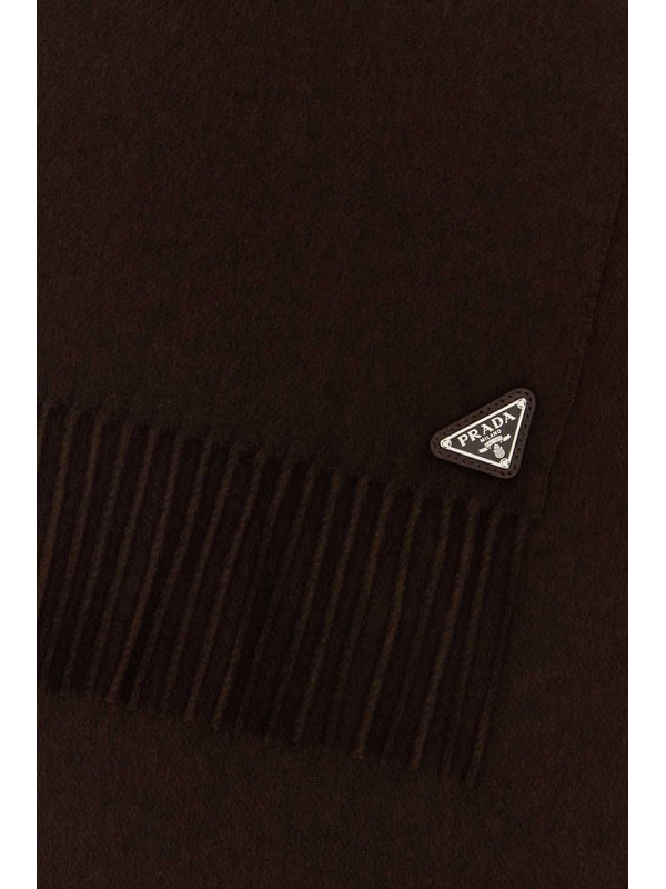 Prada Brown Wool Mufflers