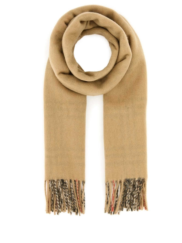 SCARFS AND FOULARDS 8082480 A7026 Beige o Tan  Wool Mufflers