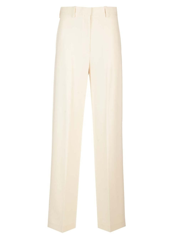 Fluid Crepe Casual Tailored Pants