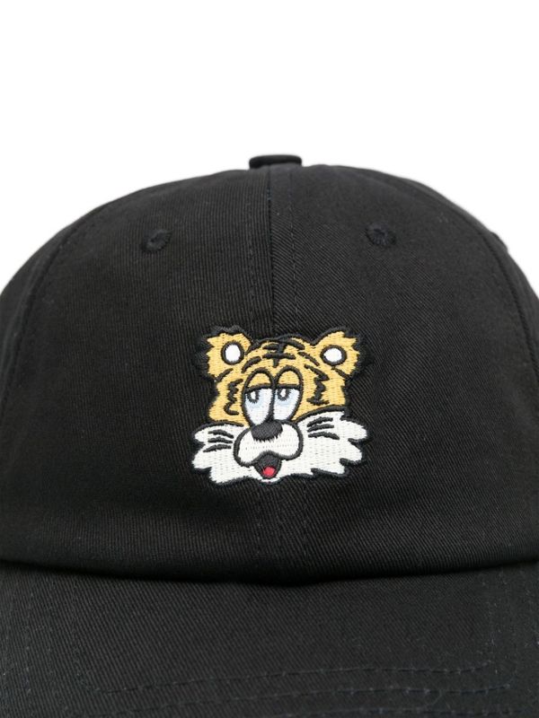 Tiger Embroidered Cotton Ball Cap