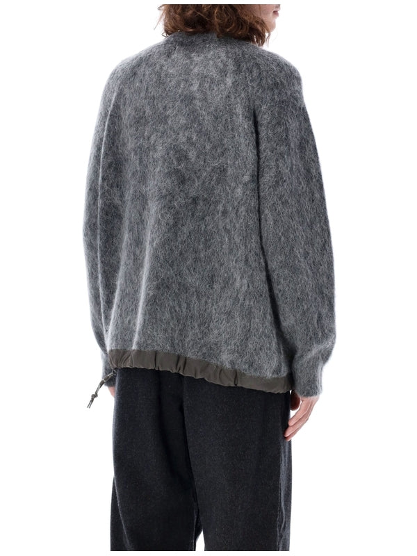 Zip Pocket Mohair Blend Sweater