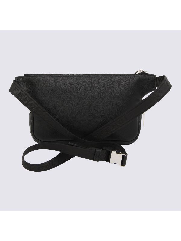 Roma Logo Leather Belt Bag