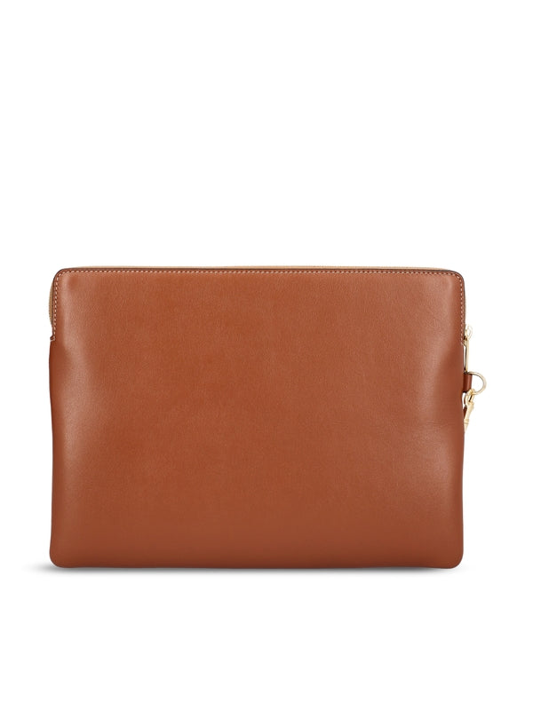 Triomphe Leather Small Clutch