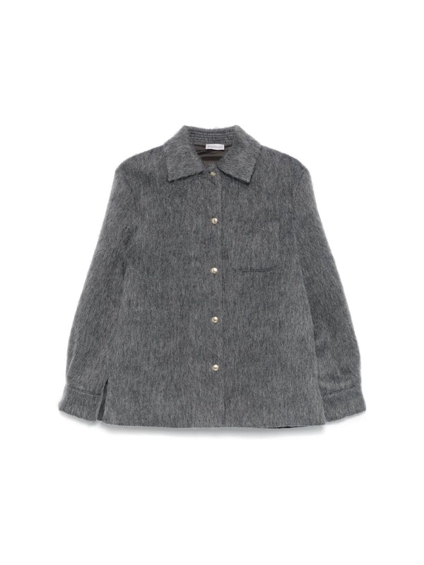 Wool Mohair Shirt Jacket