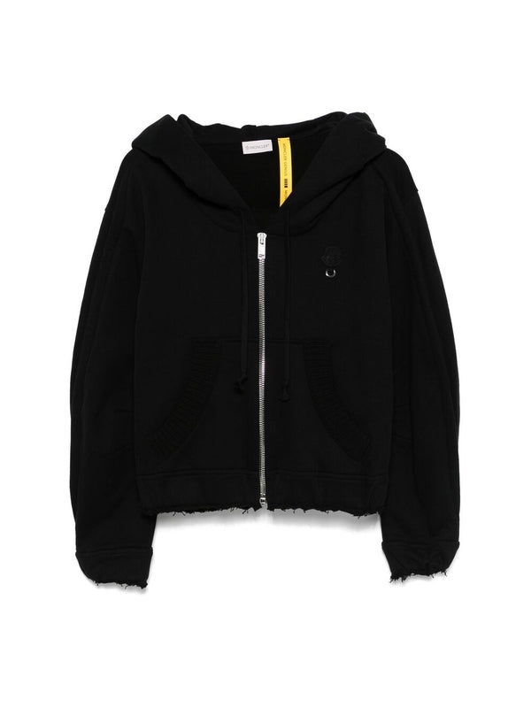 WILLOW SMITH Eyelet Cotton Zip-up Hoodie