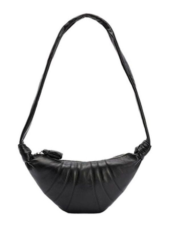Croissant Nappa Leather Small Shoulder Bag
