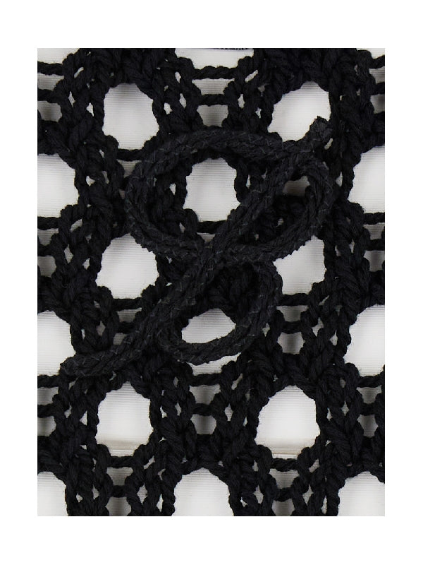 Metal Detail Cotton Net Dress