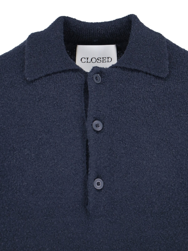 Wool-Blend Knit Polo Shirt - Jente