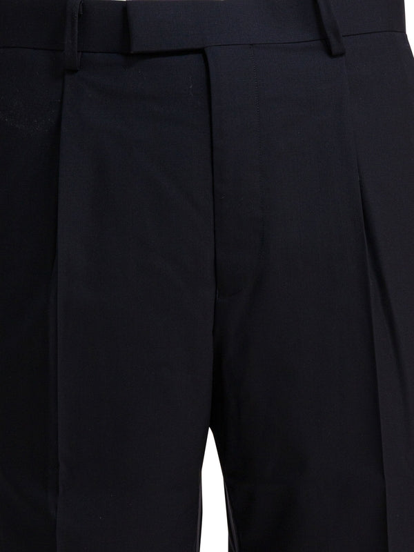 Auralee Navy Tailored Pants