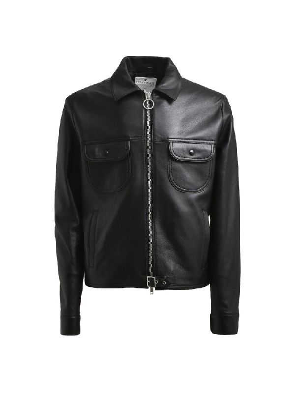 Buckle Vintage Leather Jacket