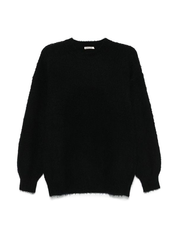 Brushed Wool Cashmere Silk Sweater