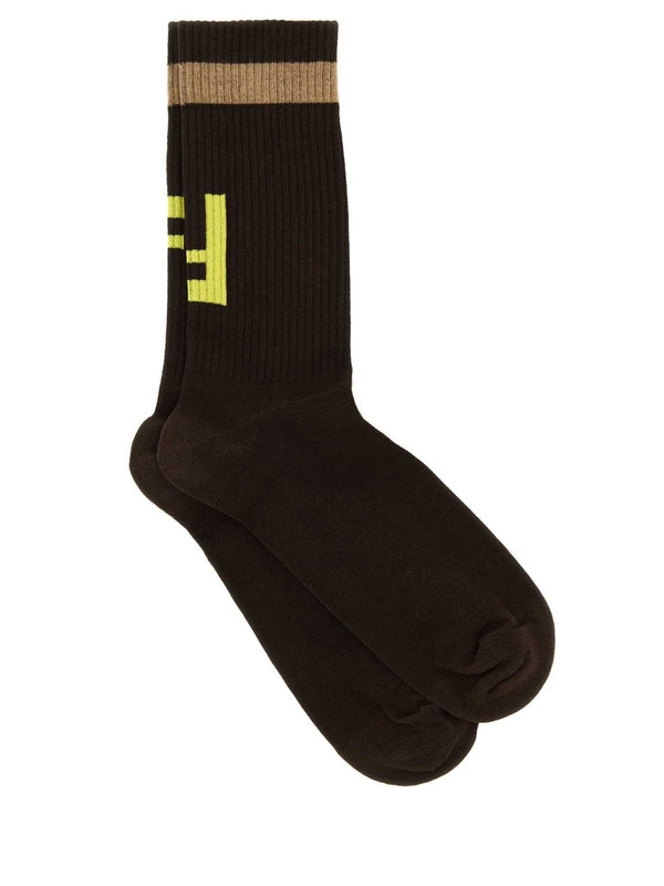 Fendi Brown Socks