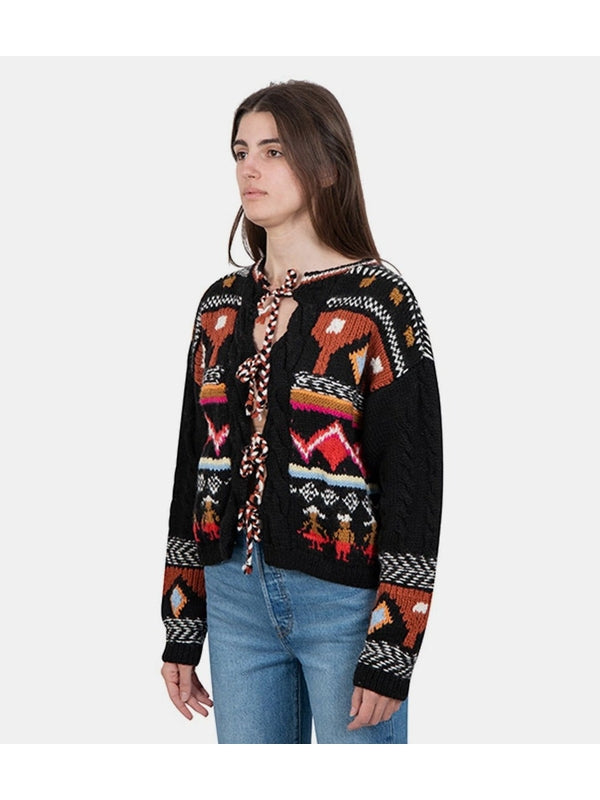 Tach Black Cardigans