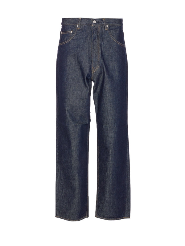 Auralee Navy Denim Pants
