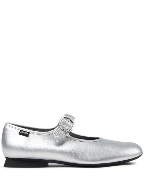 Camper Silver Flat Shoes