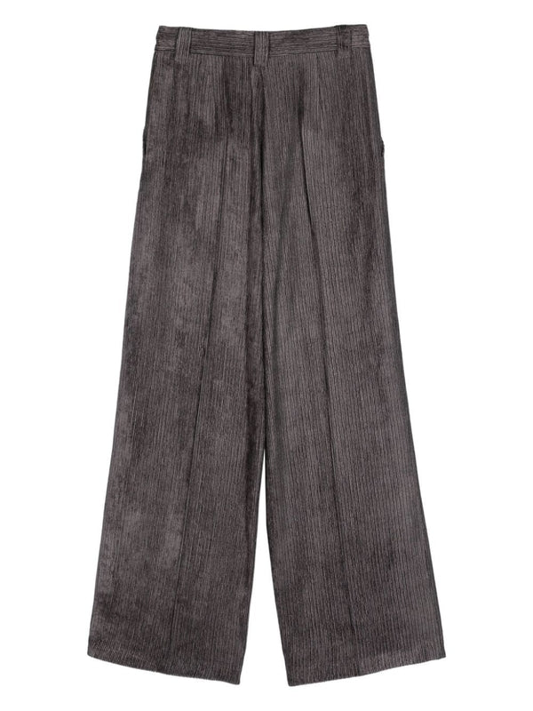 Velvet Pleats Pants