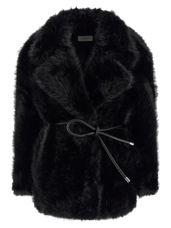 Sportmax Black Fur & Shearling