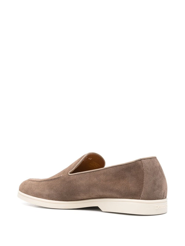 Round Toe Suede Loafers