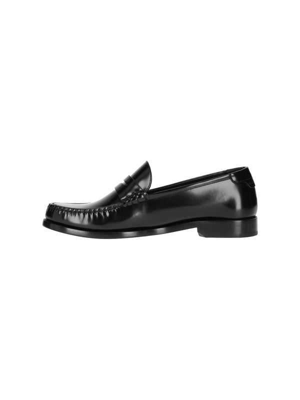 Saint Laurent Black Penny Loafer