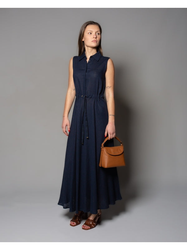 Herno Navy Long Dress