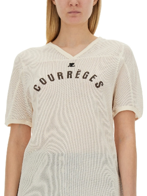 Baseball Printing Logo Mesh Top