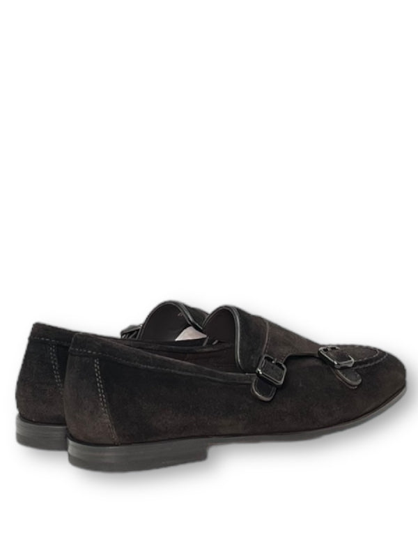 Suede Monk Strap Shoes