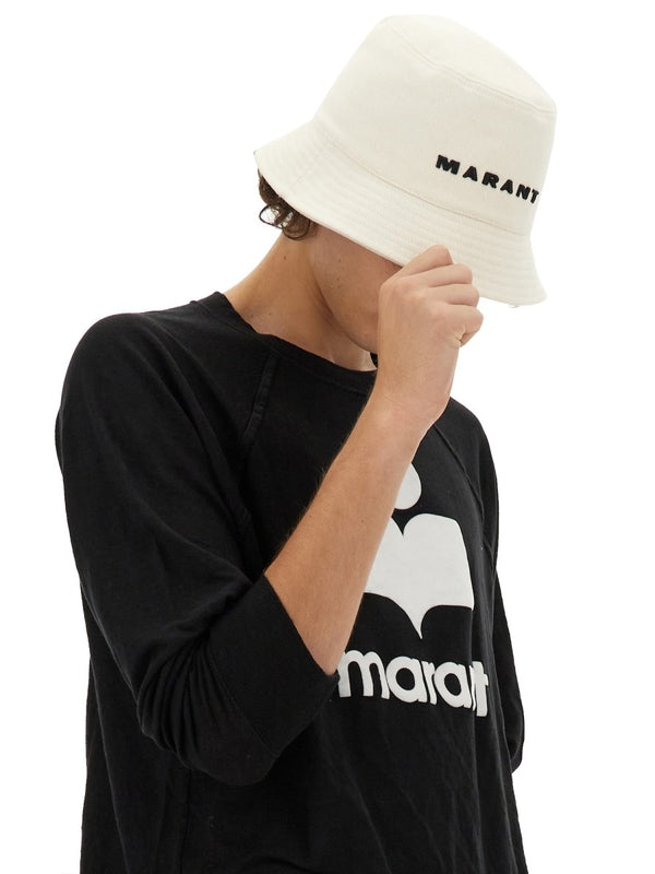 Haley Logo Embroidered Cotton Bucket Hat