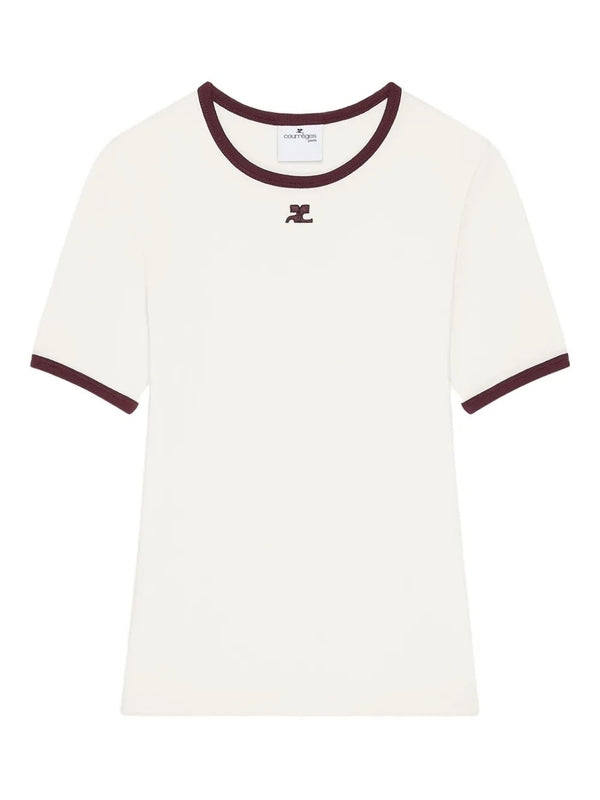 Courrèges White Short Sleeve T-Shirt