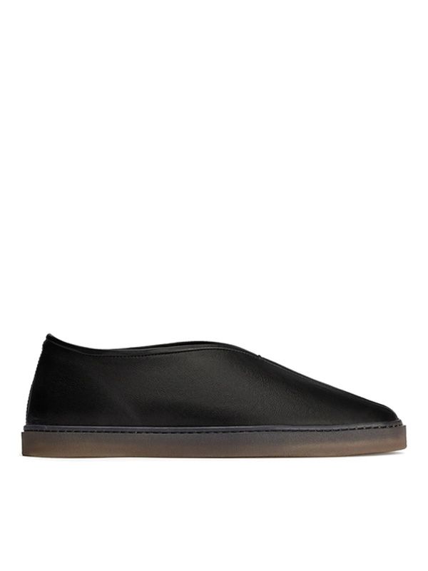 Chinese Square-toe Calfskin Loafers
