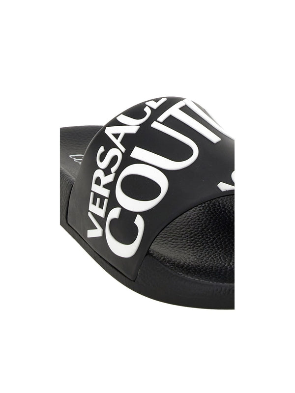 Versace Black Slides