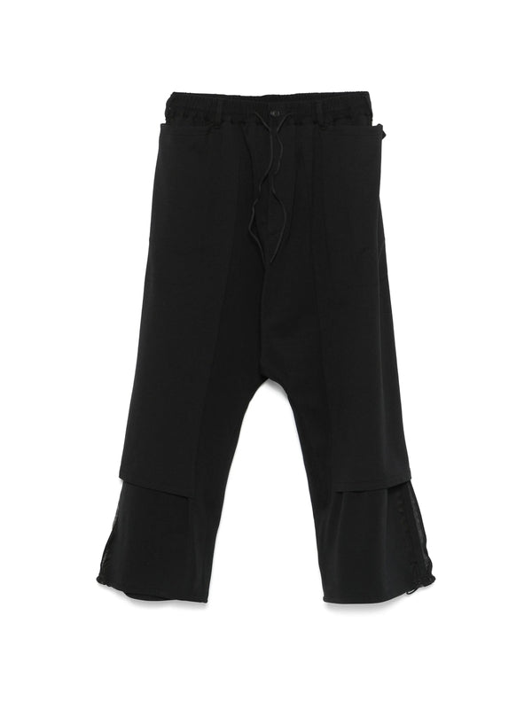 Drawstring Mesh Detail Nylon
  Pants