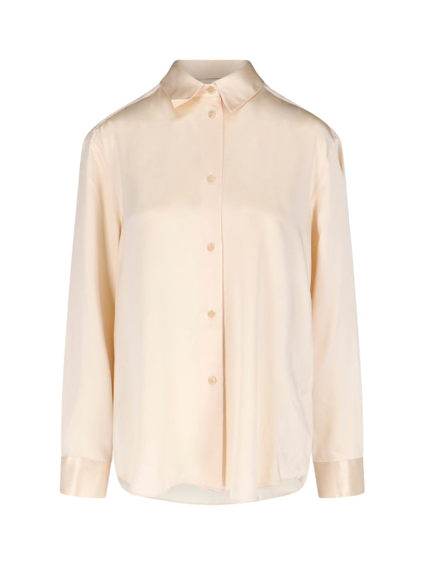 Argo Fluid Draped Silk Shirt