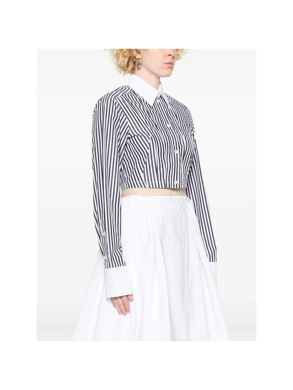 Abano Stripe Crop Shirt