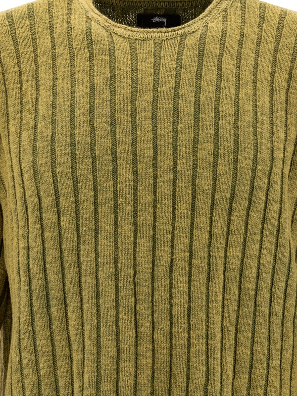 Crewneck Stripe Cotton Knit