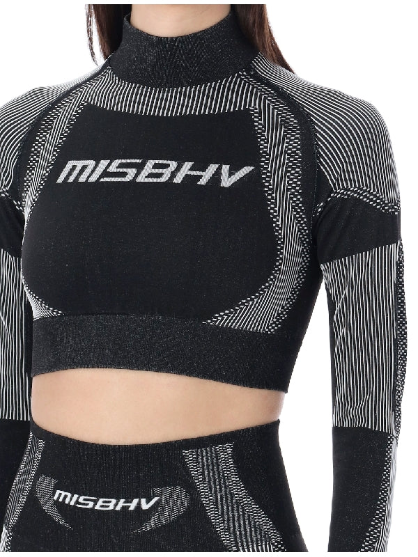 MISBHV - Sports Logo Jacquard Crop Top - Jente