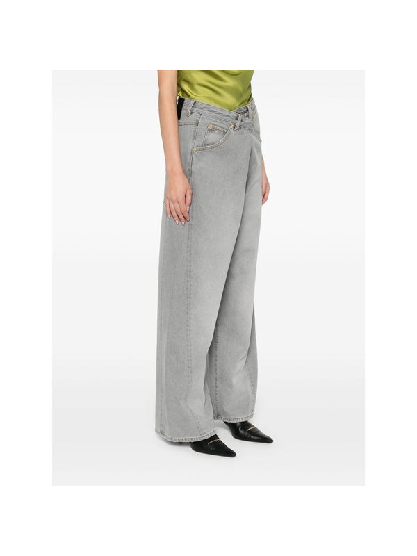 Ines Asymmetrical Denim Pants