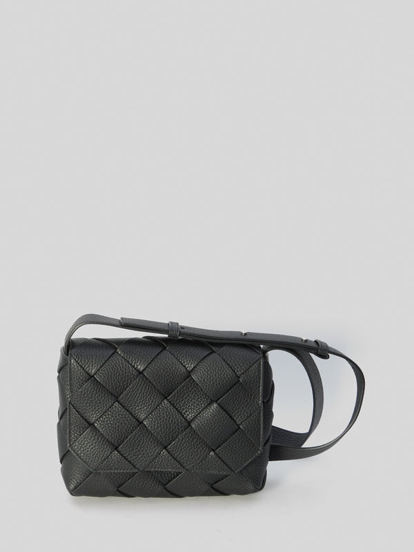 Diago Intreccio Leather Crossbody Bag