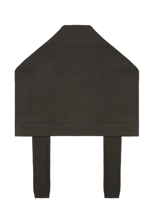 Wool Blend Brown Scarf