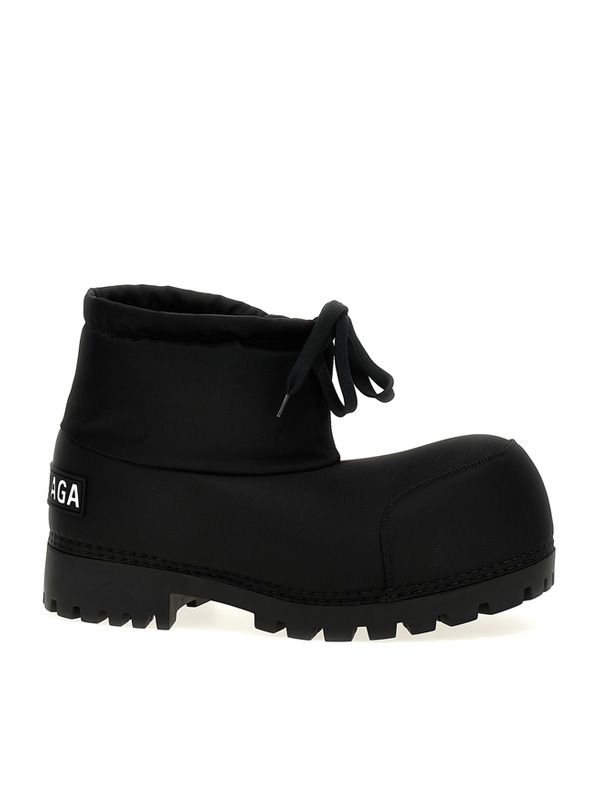 Alaska Logo Patch Ankle Boots