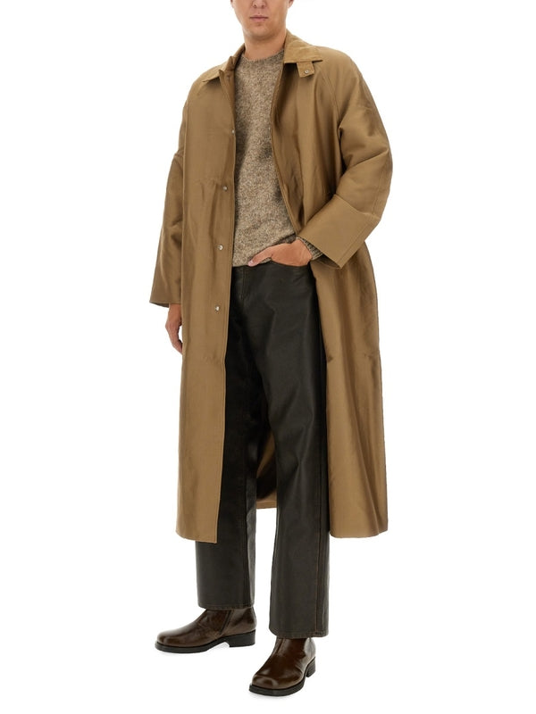 Beige Cotton Blend Coat